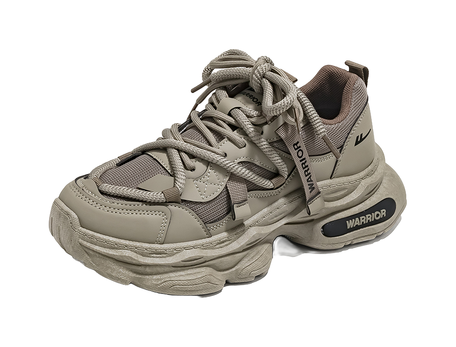 Warrior Breathable And Lightweight Low top Chunky Sneakers Mens  vjsneaker.com