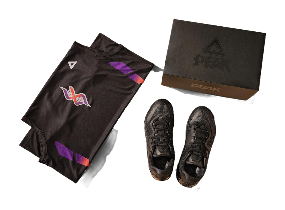 PEAK Taoji Unique, Black Warrior, Box Included Cushioning, Slip Resistant, Rebound Low Top Basketball Shoes Mens  VJSNEAKER