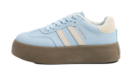 HUANQIU Slip Resistant, Abrasion Resistant, Lightweight, Breathable, Height Increasing Low top Skateboard Shoes Womens  VJSNEAKER