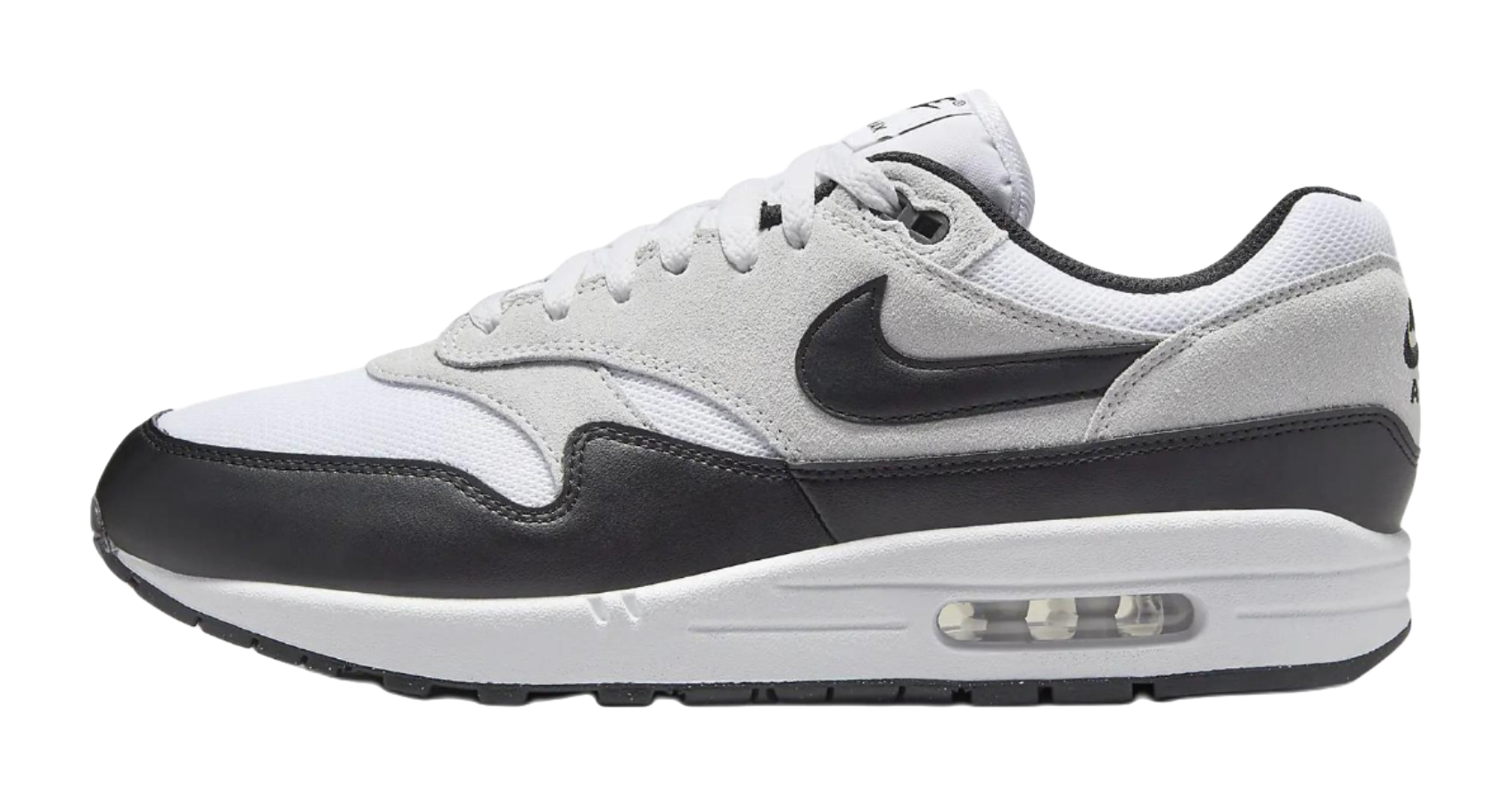 Nike Air Max 1 Essential White Pure Platinum Black  vjsneaker.com