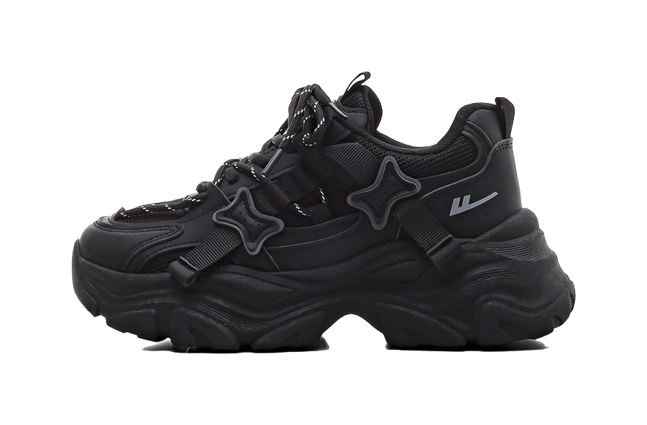 Warrior Cushioning, Abrasion Resistant, Breathable, Lightweight Low top Chunky Sneakers Women's 