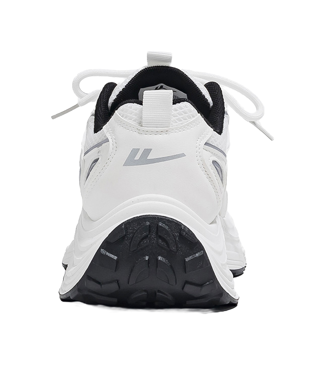 Warrior Cushioning And Breathable Low Top Chunky Sneakers Unisex White Dark Blue  vjsneaker.com