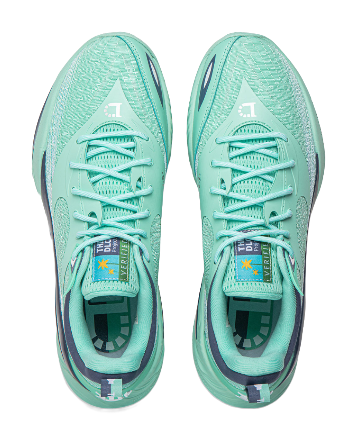 Li Ning DLO2 Low top Basketball Shoes Unisex Celadon Turquoise