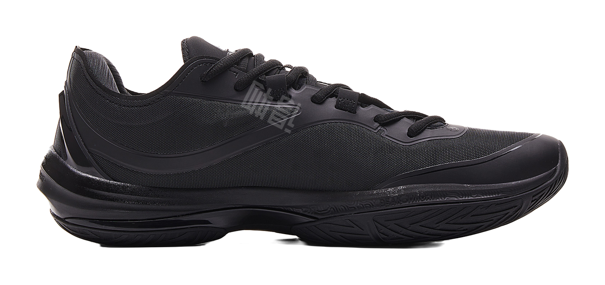 PEAK Lightness 3.0 Cushioning Slip Resistant Low Top Basketball Shoes Mens All Black  VJSNEAKER