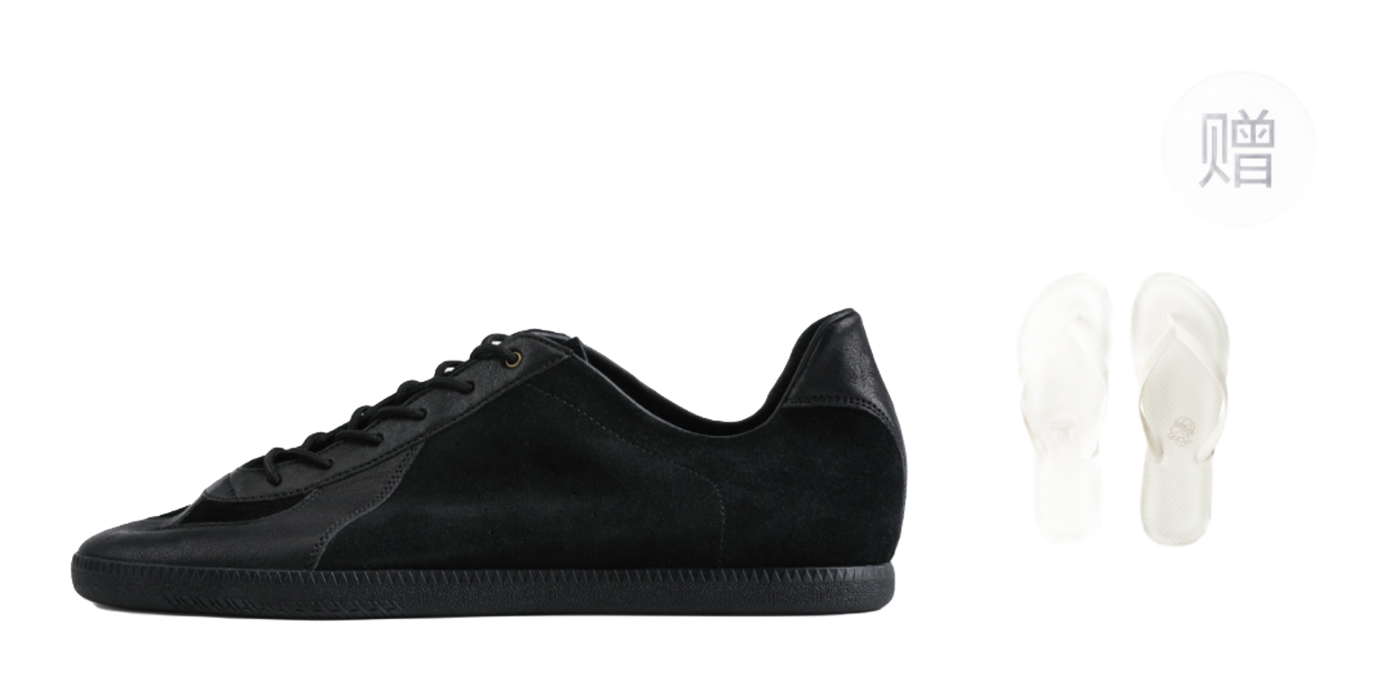 Black suede low-top lace-up shoes with included light insoles
