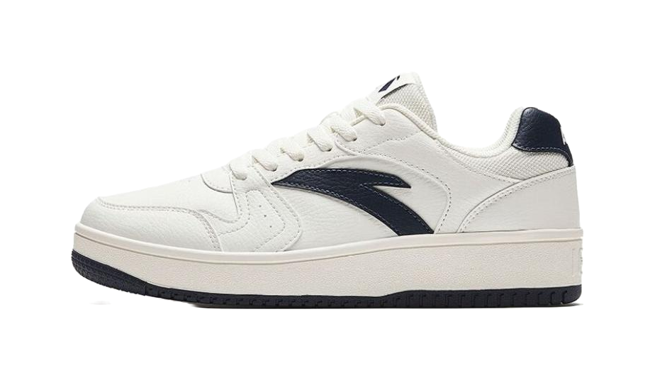 Anta Original Year Height Increasing Low top Skateboard Shoes Men's White Black 