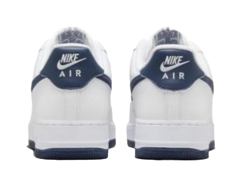 Nike Air Force 1 07 White Midnight Navy 2024  vjsneaker.com