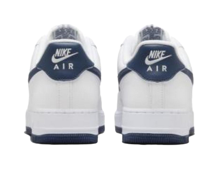 Nike Air Force 1 07 White Midnight Navy 2024  vjsneaker.com