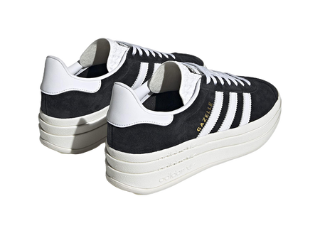 Adidas Wmns Gazelle Bold Black White Womens  vjsneaker.com