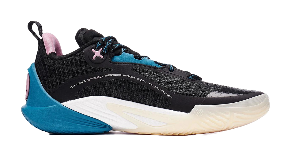 LiNing Speed 10 Cushioning Slip Resistant Abrasion Resistant Breathable Low top Basketball Shoes Mens Black  VJSNEAKER