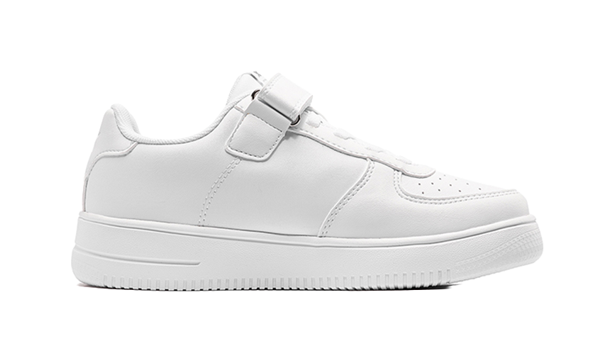 XTEP Breathable Low top Kids' Skateboarding Shoes White Teenagers 