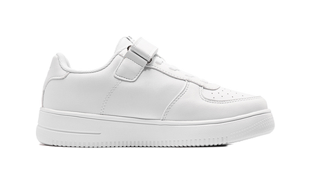 XTEP Air Force 1 Synthetic Leather Breathable Low top Kids Skateboarding Shoes New White Kids  VJSNEAKER