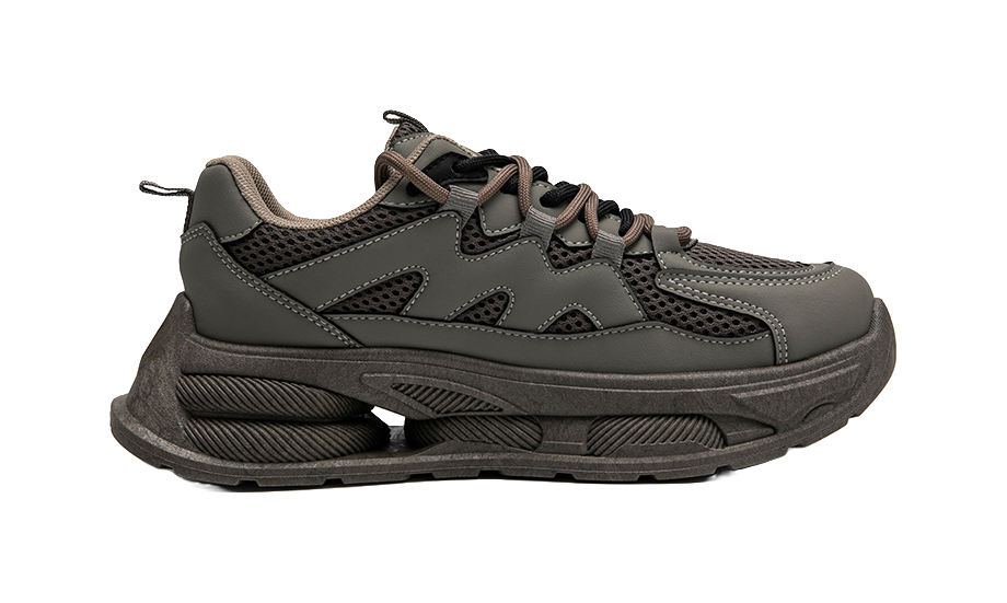 WARRIOR Chunky Sneakers Unisex Low top Gray 