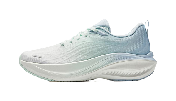 Anta Leaf 1.0 Slip Resistant And Abrasion Resistant Coverage Low top Sprint Running Shoes Women's White Blue 