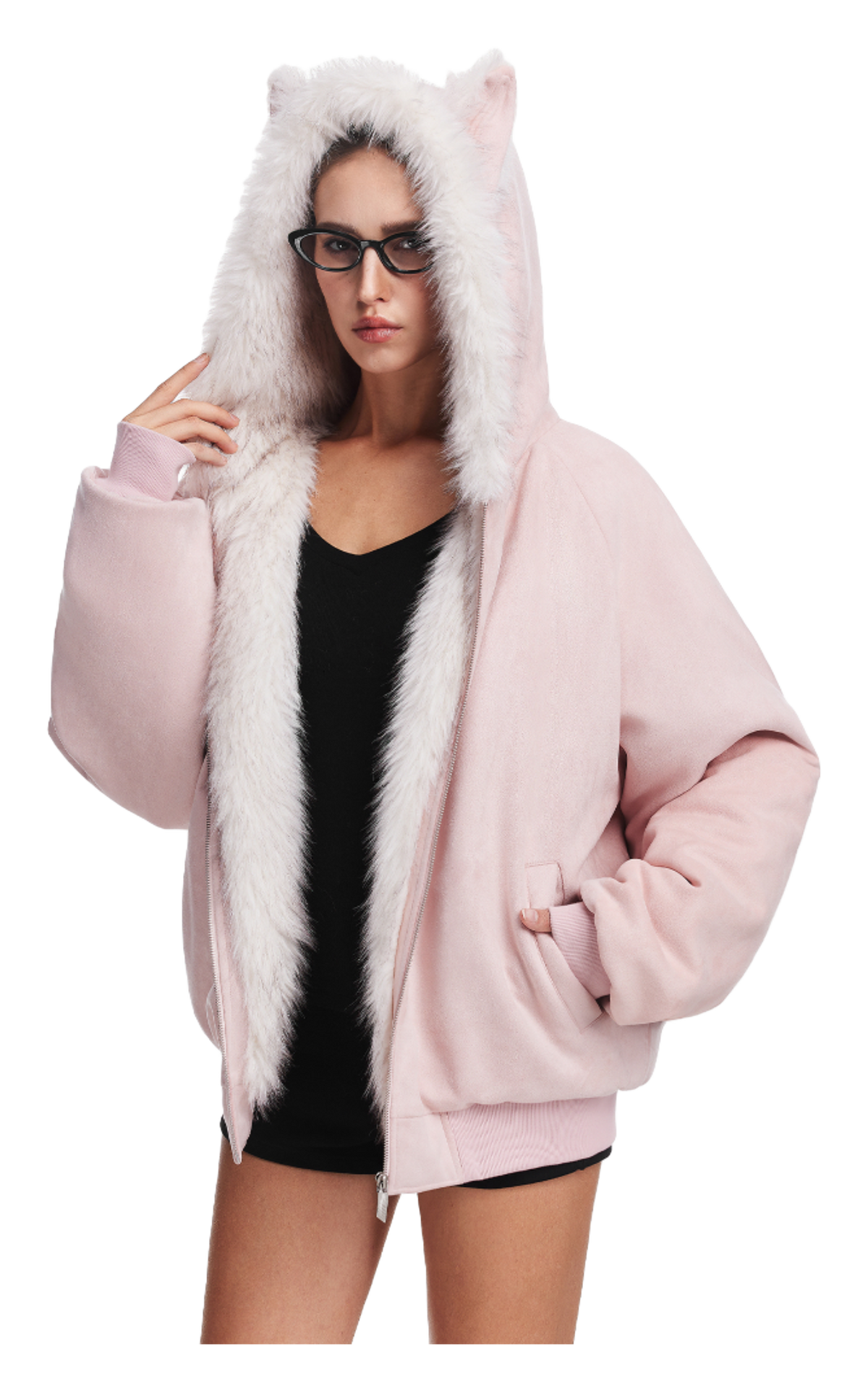 FDR Puffer Jackets Unisex Fur Collar Moderate  vjsneaker.com