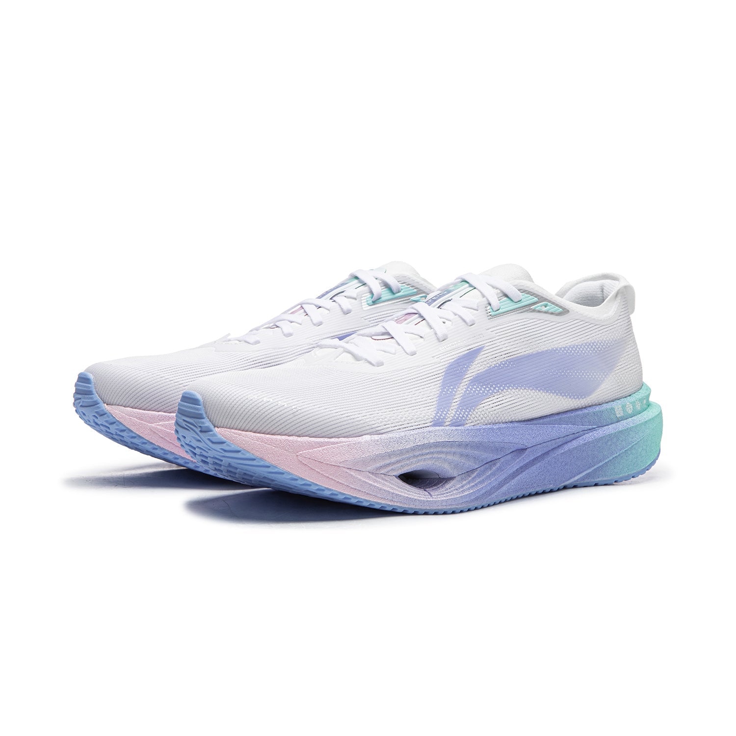 Li Ning Wind Chaser Pro 2 White Blue ARPW009-12 - Running Shoes Unisex White/Blue  vjsneaker.com