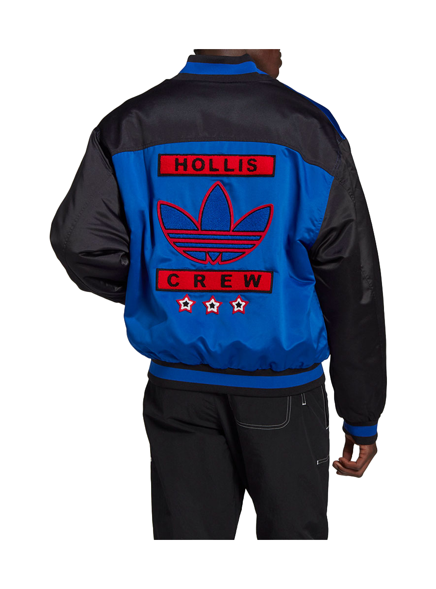 adidas originals Mens Run-dmc Collegiate Jacket Blue  vjsneaker.com