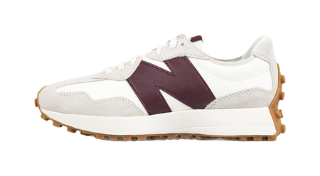 New Balance 327 White Dark Red Womens  vjsneaker.com