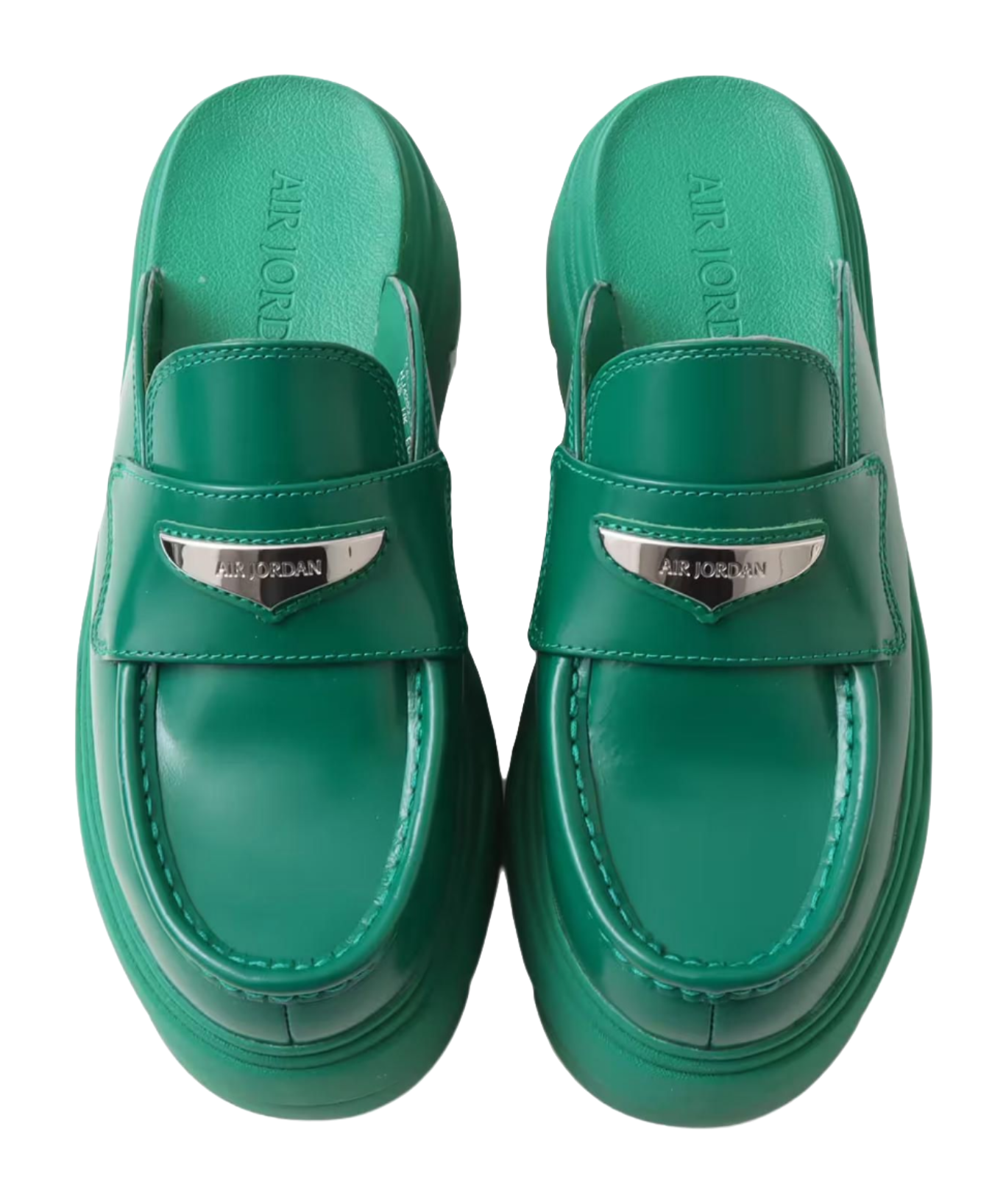 Jordan Air Jordan Mule No Special Function Closed Toe Slippers Womens Green Silver  vjsneaker.com