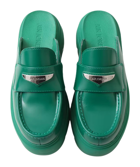 Jordan Air Jordan Mule No Special Function Closed Toe Slippers Womens Green Silver  vjsneaker.com