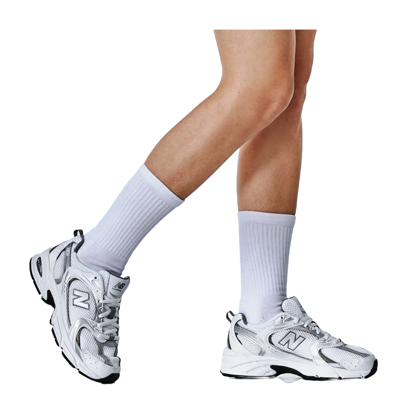 530 New Balance White Metallic Silver  vjsneaker.com