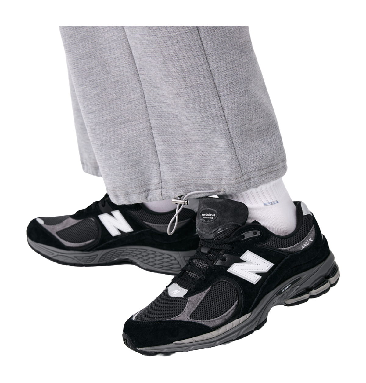 New Balance 2002R Black Dark Grey White  vjsneaker.com