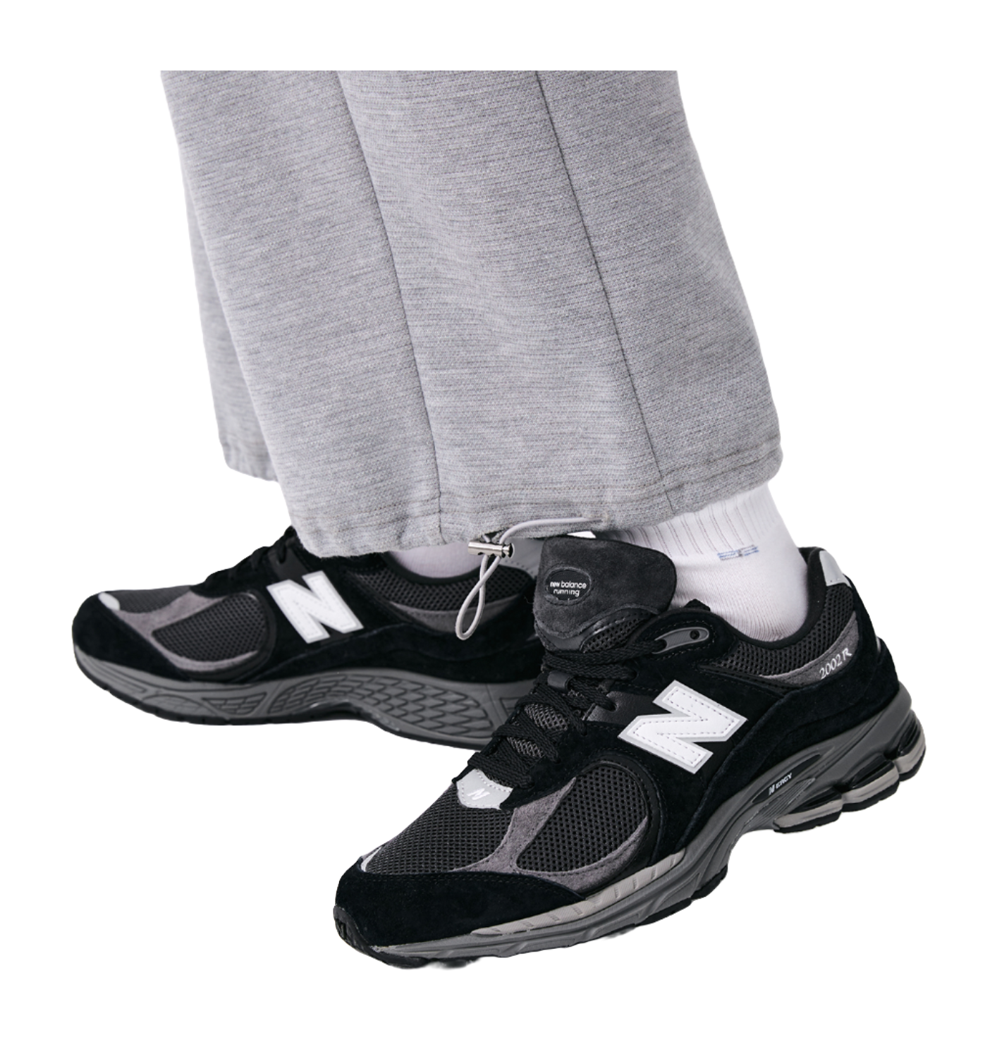 New Balance 2002R Black Dark Grey White  vjsneaker.com