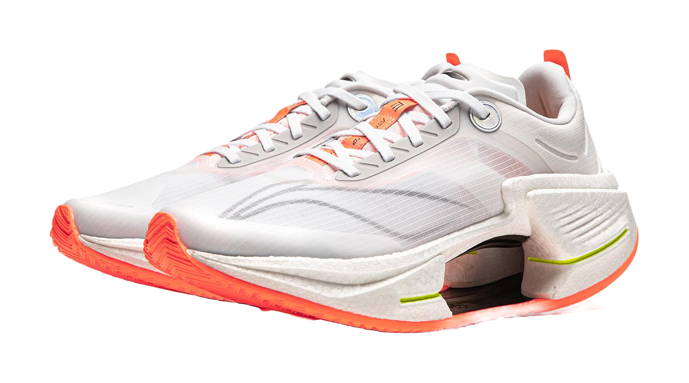 Li Ning Shadow 3 Essential Cushioning Support Rebound Low top Casual Running Shoes Mens Standard White  VJsneaker