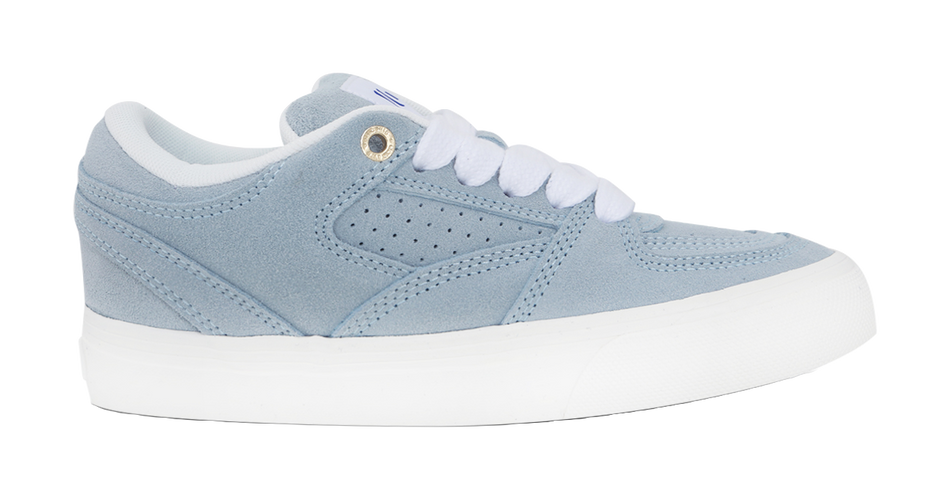 Ollieskate Bright Comfortable Abrasion Resistant Breathable Low top Skateboard Shoes Unisex Ice Blue