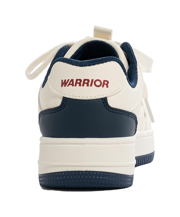 Warrior Slip Resistant, Abrasion Resistant, Lightweight Low Top Skateboard Shoes Unisex Beige Dark Blue Red 
