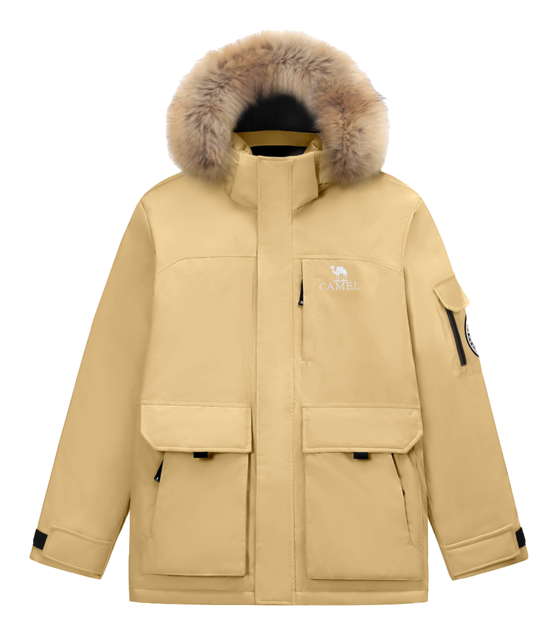 CAMEL Warm Fleece Series Down Jacket Unisex  VJ SNEAKER