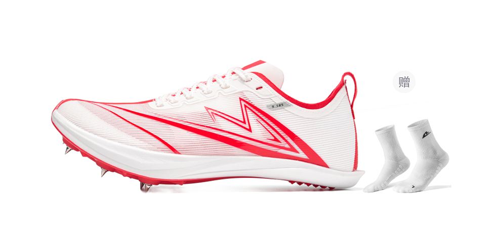 Sonic Cat Cushioning Abrasion Resistant Breathable Low top Full Length Carbon Plate Running Shoes Unisex White Red 