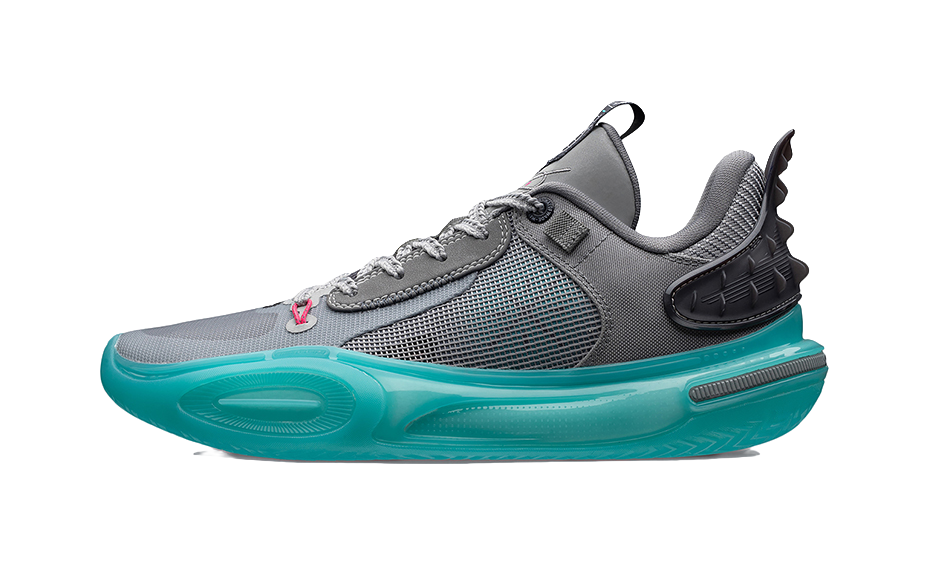 LiNing All City 11 TNS Team No Sleep Abrasion Resistant Breathable Coverage Low top Basketball Shoes Mens Snow Gray  VJSNEAKER