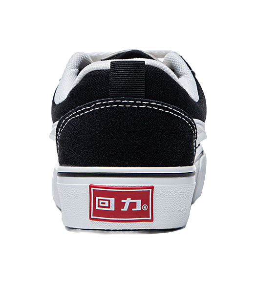 Warrior Back To School Selected, Casual Puffy Shoes Wear resistant And Lightweight Low top Canvas Shoes Unisex Black 