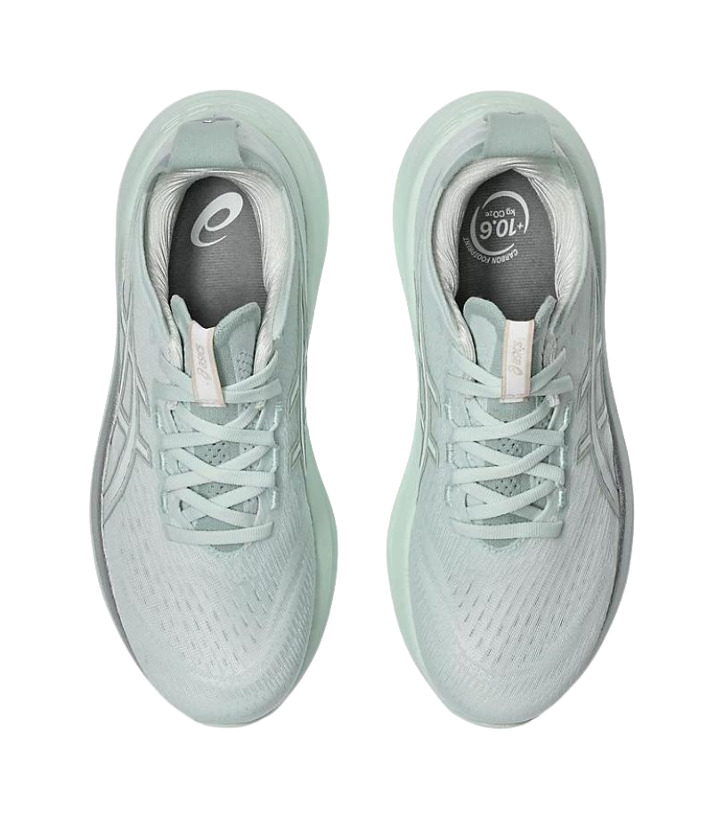 ASICS Gel Nimbus 27 Pure Aqua White Womens  vjsneaker.com