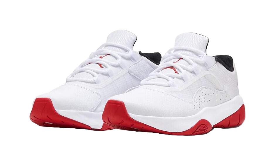 Jordan 11 CMFT Low White Varsity Red  vjsneaker.com