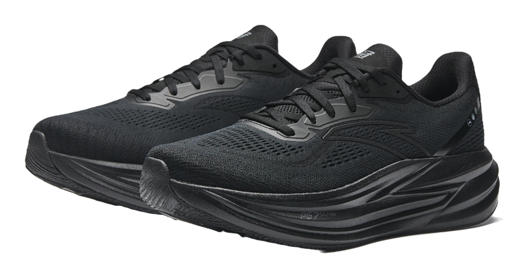 Anta Champion 4 Shock Absorbers Slip Resistant Low top Nitrogen Technology Casual Running Shoes Men's Black 