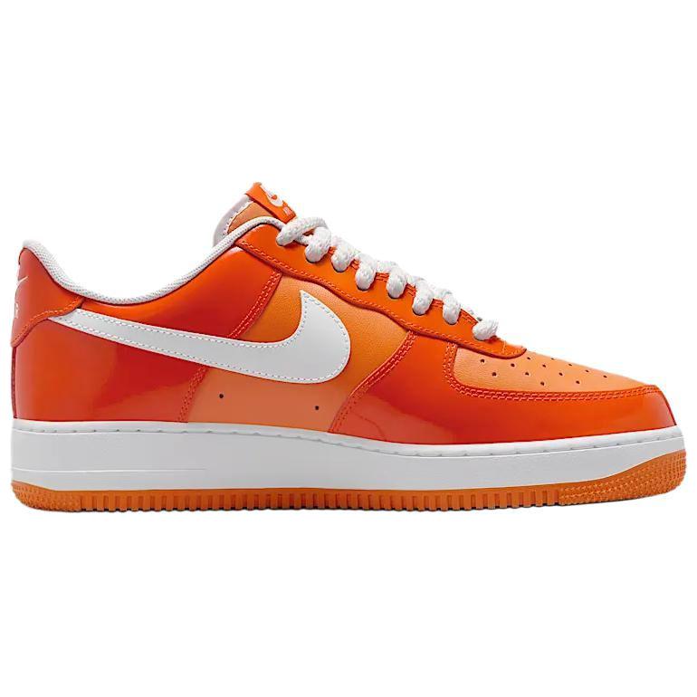 Nike Air Force 1 Low 07 Orange White Patent  vjsneaker.com