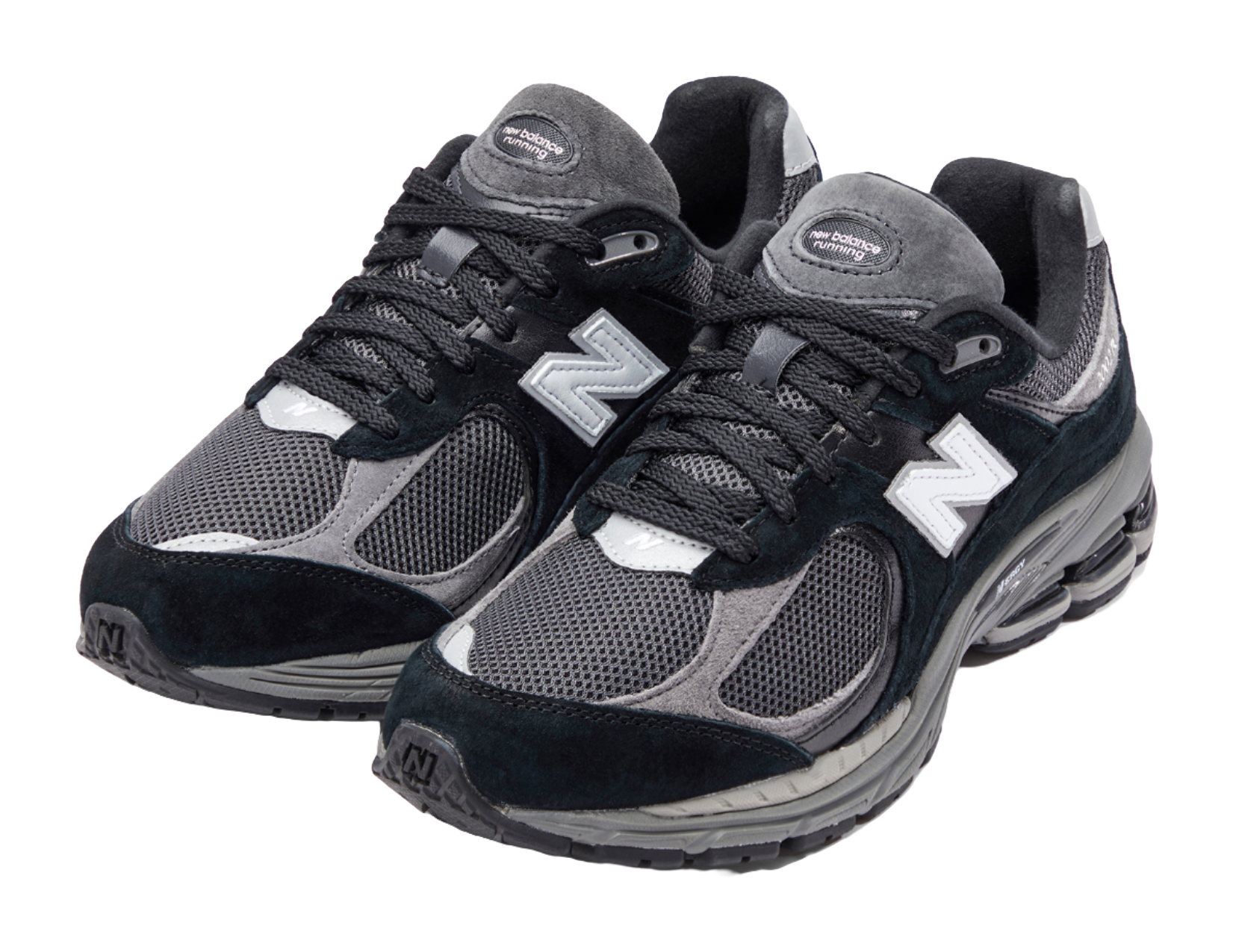 New Balance 2002R Black Dark Grey White  vjsneaker.com