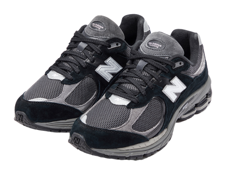 New Balance 2002R Black Dark Grey White  vjsneaker.com
