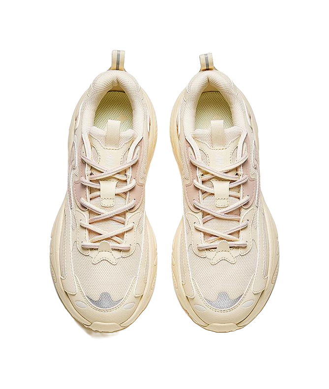 Anta Starlight Breathable Support Low top Chunky Sneakers Women's Ecru 