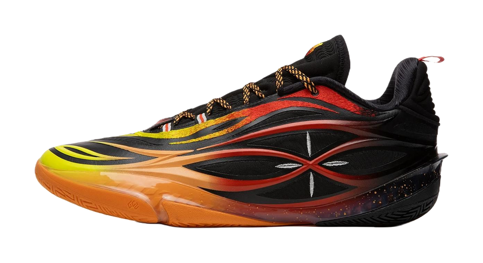 LiNing Wade 808 5Ultra V2 Abrasion Resistant Support Rebound Low top Carbon Plate Basketball Shoes Mens Black Orange  VJSNEAKER