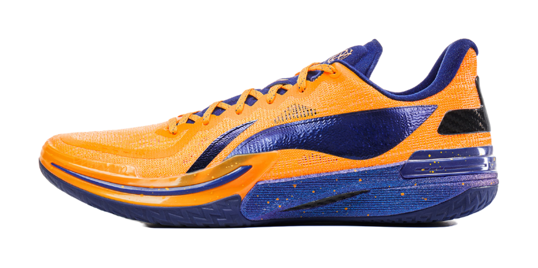 LiNing Gamma Cushioning, Slip Resistant, And Abrasion Resistant Low Top Basketball Shoes Mens Orange  VJSNEAKER