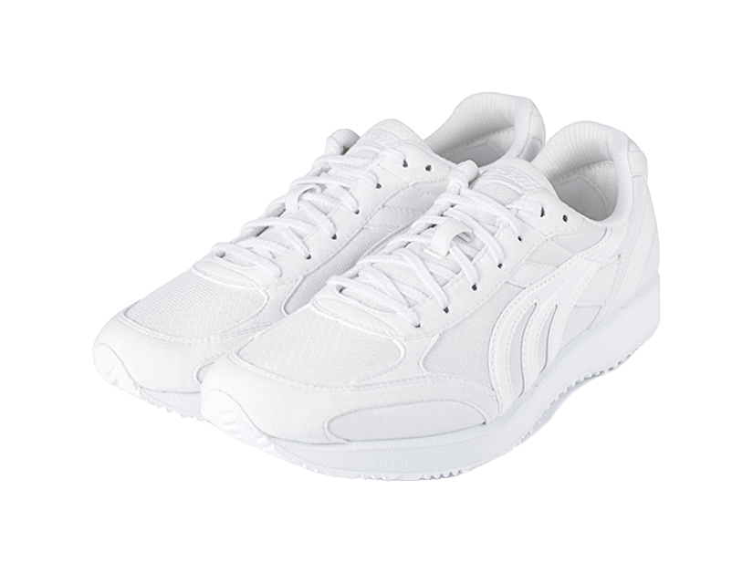 DO WIN Shock Absorbers Slip Resistant Abrasion Resistant Breathable Low top Running Shoes Unisex White 