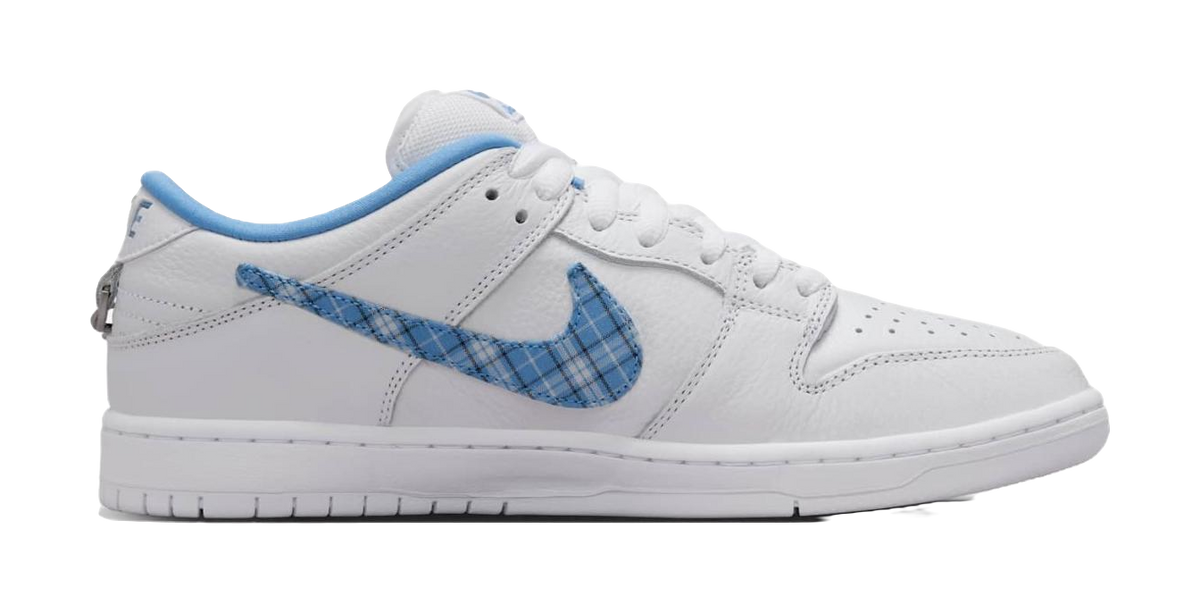 Nike SB Dunk Low Pro X Nicole Hause White And University Blue  vjsneaker.com