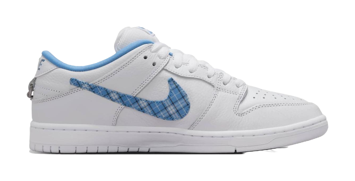 Nike SB Dunk Low Pro X Nicole Hause White And University Blue  vjsneaker.com