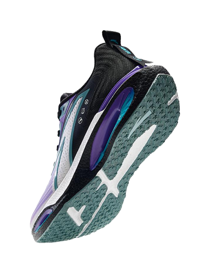 Anta Hole Cushioning, Wear Resistant Low top Running Shoes Men's Gray Purple 