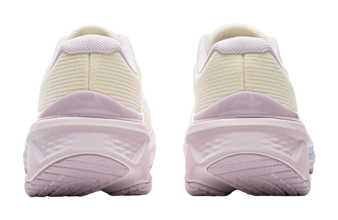 LiNing MINEPAIR 3.0 V2 Shock Absorbers Slip Resistant Abrasion Resistant Breathable Low Top Running Shoes Women's Ecru 