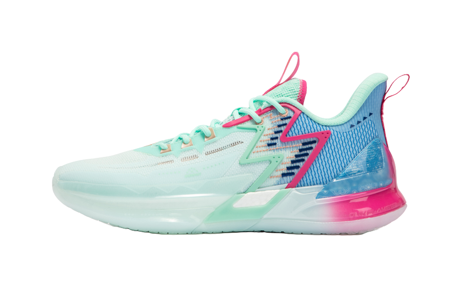 361° BIG3 4.0 PRO Cushioning Slip Resistant Abrasion Resistant Rebound Low top Basketball Shoes Mens Blue  vjsneaker.com