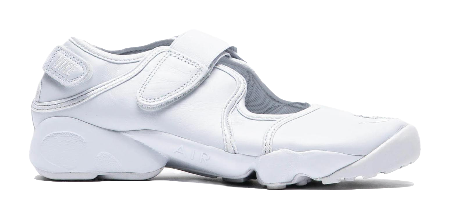 Nike Air Rift Abrasion Resistant Low top Casual Shoes Womens White  vjsneaker.com